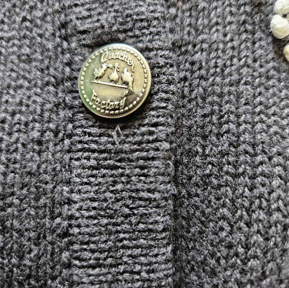 Quacker Factory Vintage Embroided Butterfly Cardigan - Picture 5 of 9